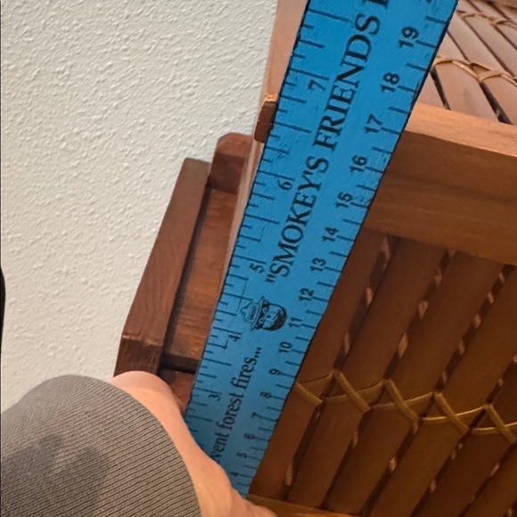 Bamboo VTG Chest Storage Box - Picture 3 of 10